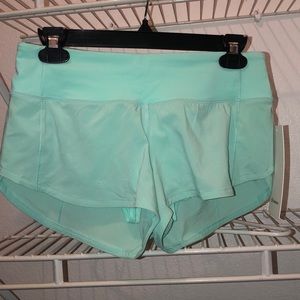 lululemon mint athletic short. brand new